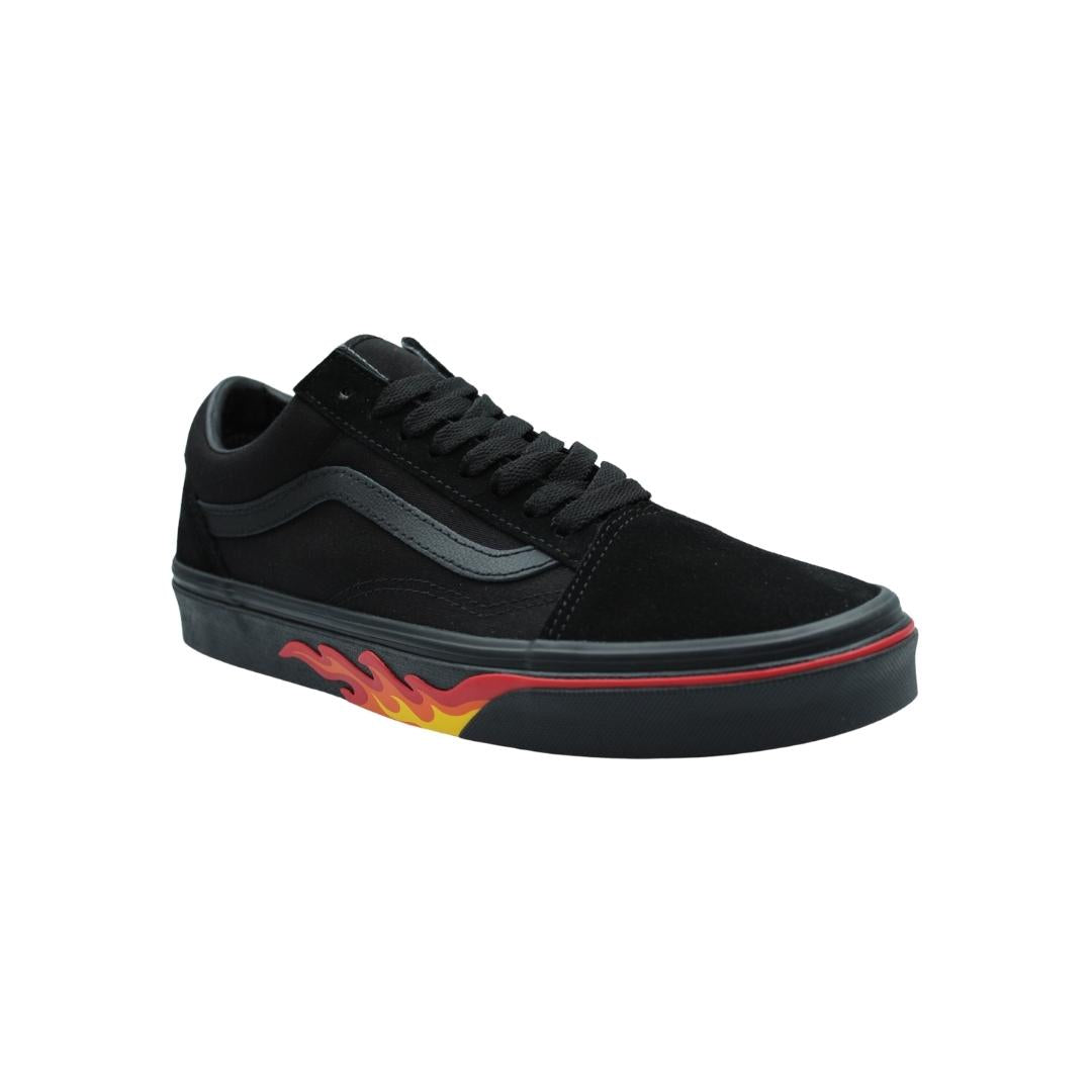 Zapatos vans shop en rojo fuego